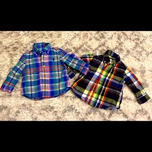 Baby boy Ralph Lauren button up shirts size 9M